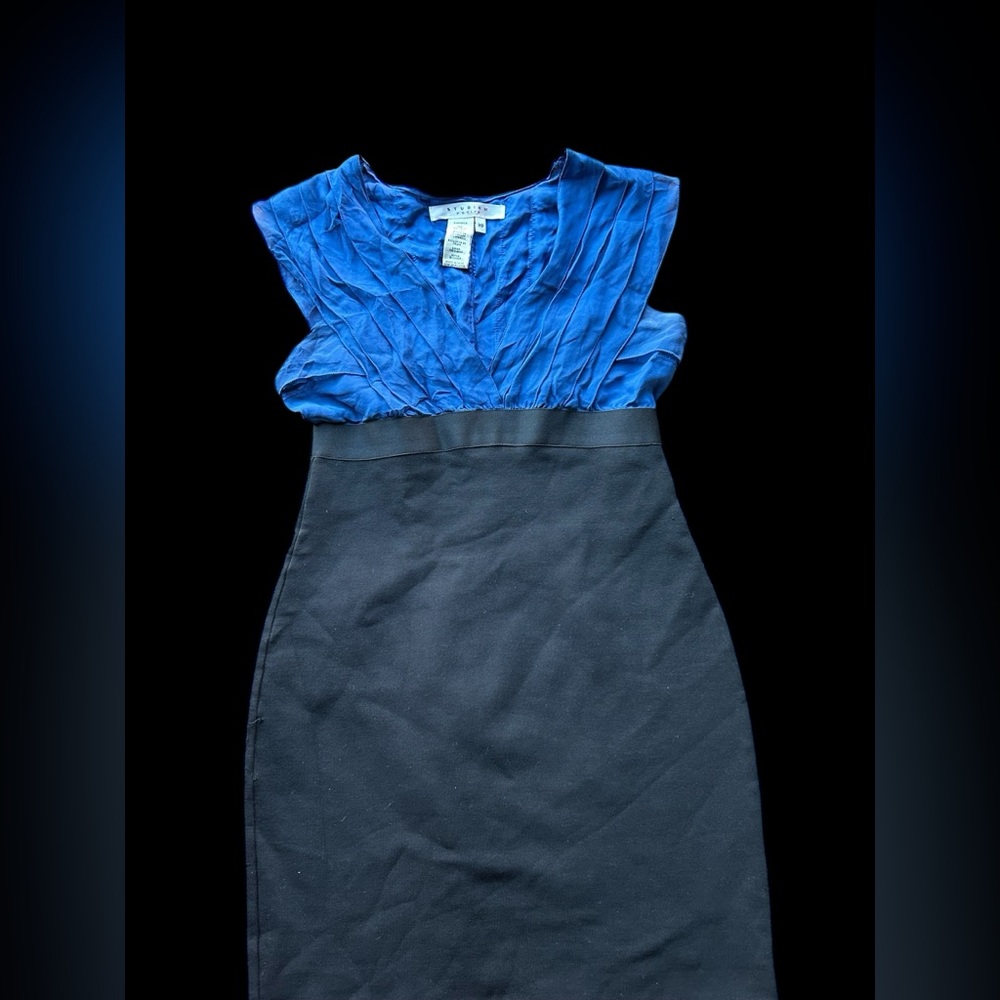 ✨Blue and black Studio A-line dress✨